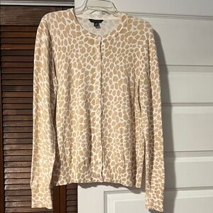 Tommy Hilfiger Cream and Tan Cardigan